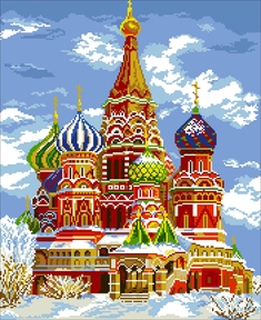Алмазная вышивка (мозаика) "Собор у Кремля"