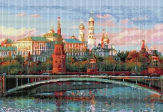 Алмазная вышивка (мозаика) "Московский кремль"