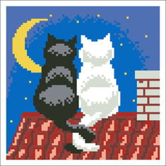 Алмазная вышивка (мозаика) "На крыше"