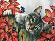 Алмазная вышивка (мозаика) "Хитрюга"