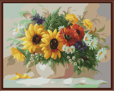 Алмазная картина (мозаика) "Краски лета"