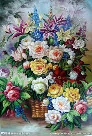 Алмазная картина (мозаика) "Сказочный букет"
